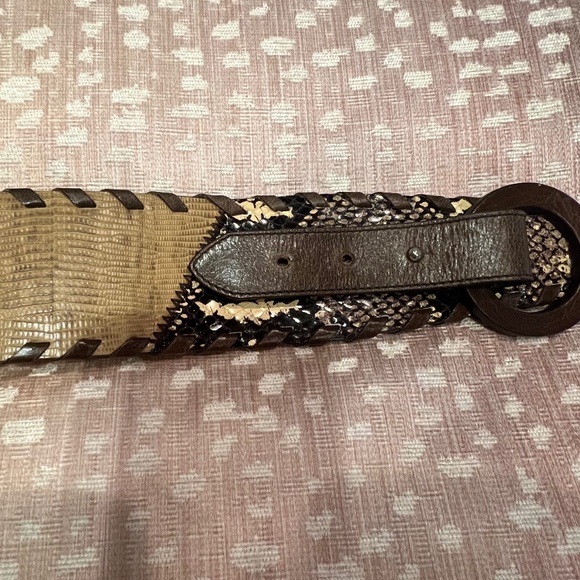 St. Emile Exotic Snakeskin Belt - Picture 6 of 7